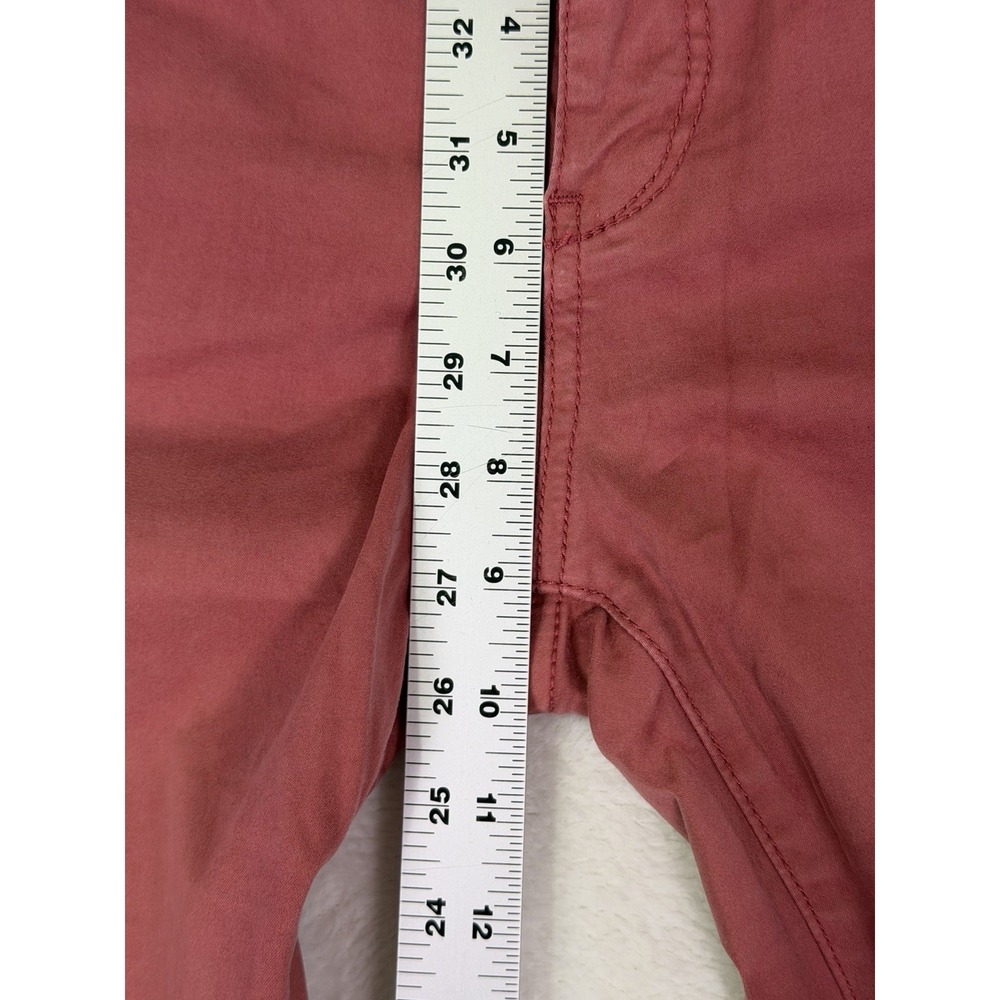 Pilcro Anthropologie Chino Pants Womens 28 Pink Stet Suede Skinny Ankle Mid Rise - Picture 4 of 9